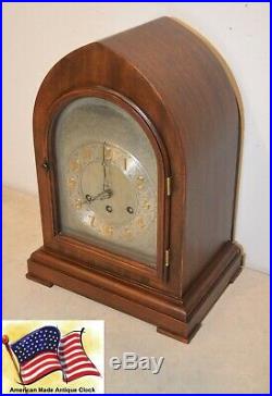 Herschede Restored Model 20-1920 Westminster Chimes Rare Gothic Antique Clock