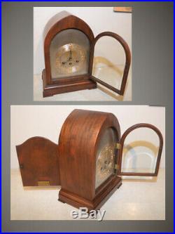 Herschede Restored Model 20-1920 Westminster Chimes Rare Gothic Antique Clock