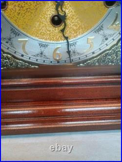 Howard Millar Tripple chime mantel windup clock 612 429