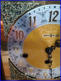 Howard Millar Tripple chime mantel windup clock 612 429