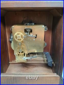 Howard Millar Tripple chime mantel windup clock 612 429