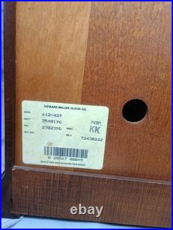Howard Millar Tripple chime mantel windup clock 612 429