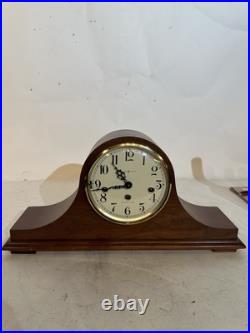 Howard Miller 340-020A Key Wind Movement Cherry Mantel Clock Westminster Chime