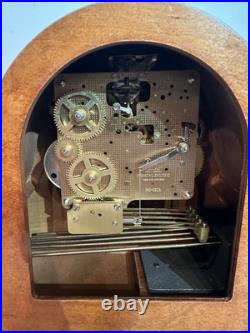 Howard Miller 340-020A Key Wind Movement Cherry Mantel Clock Westminster Chime