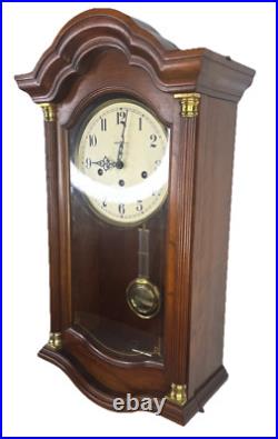 Howard Miller 4/4 Quarter Hour Westminster Chime Wall Clock Fully Serviced