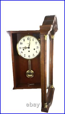Howard Miller 4/4 Quarter Hour Westminster Chime Wall Clock Fully Serviced