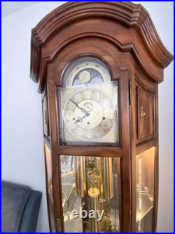 Howard Miller 610-441 Grandfather Clock withChime Runs Slow Sometimes Cherry Finis