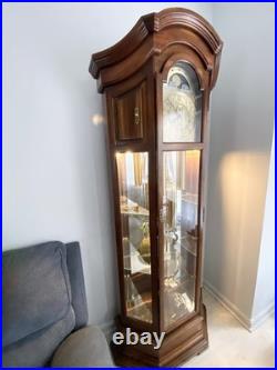 Howard Miller 610-441 Grandfather Clock withChime Runs Slow Sometimes Cherry Finis