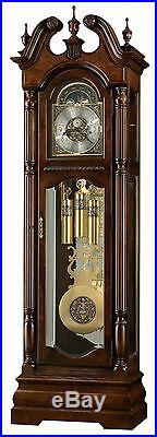 Howard Miller 611-142 (611142) Edinburg Grandfather Floor Clock -Cherry Bordeaux
