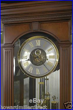 Howard Miller 611-224 Alford Cherry Flat Top Chiming Grandfather Clock