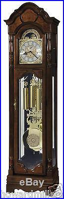 Howard Miller 611-226 Wilford Traditional Cherry Floor Clock with Bonnet Top