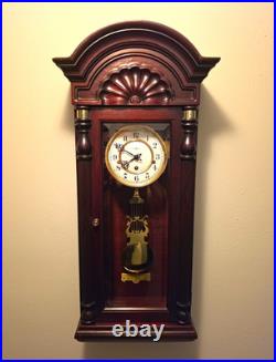 Howard Miller 612-221 Key-Wound Mechanical Wall Clock, Westminster Chime, Wood Howard Miller 612-221 Key-Wound Mechanical Wall Clock, Westminster Chime, Wood