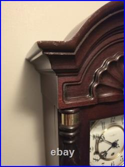 Howard Miller 612-221 Key-Wound Mechanical Wall Clock, Westminster Chime, Wood