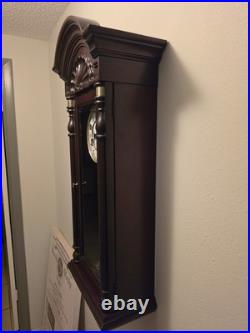 Howard Miller 612-221 Key-Wound Mechanical Wall Clock, Westminster Chime, Wood