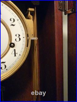 Howard Miller 612-221 Key-Wound Mechanical Wall Clock, Westminster Chime, Wood