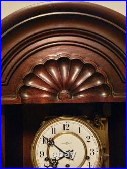 Howard Miller 612-221 Key-Wound Mechanical Wall Clock, Westminster Chime, Wood