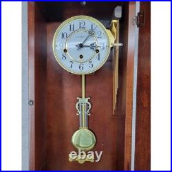 Howard Miller 612-221 Triple Chime Wall Clock Wood Case Pendulum with Key USA