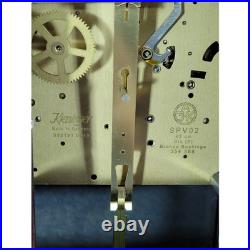 Howard Miller 612-221 Triple Chime Wall Clock Wood Case Pendulum with Key USA