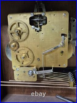 Howard Miller 612-437 Graham Bracket Cherry Mantel Westminster Chime Keyed Clock