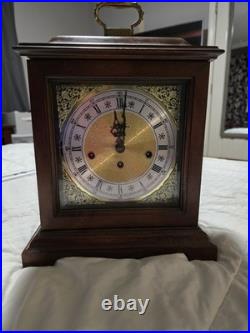 Howard Miller 612-437 Westminster Chime Mechanical Key-Wind Walnut Mantel Clock