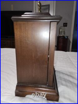 Howard Miller 612-437 Westminster Chime Mechanical Key-Wind Walnut Mantel Clock
