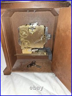 Howard Miller 612-437 Westminster Chime Mechanical Key-Wind Walnut Mantel Clock