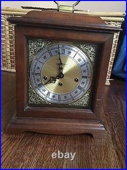 Howard Miller 612-437 Wooden Mantle Clock Hermles Movement 340-020 West Germany