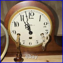 Howard Miller 612-439 Mantel Clock Westminster Chime Mechanical Wood Brass