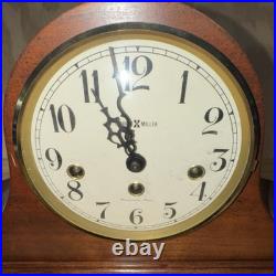 Howard Miller 612-439 Mantel Clock Westminster Chime Mechanical Wood Brass