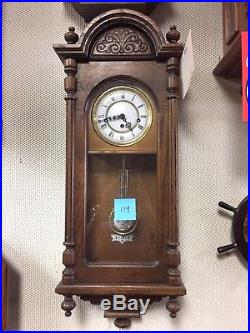 Howard Miller 612-462 Oak Wall 8 Day Clock with Westminster Chime Key Wind