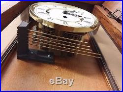 Howard Miller 612-462 Oak Wall 8 Day Clock with Westminster Chimes Key Wound