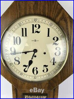 Howard Miller 612-533 Regulator Clock WithKey Westminster Chime #1635
