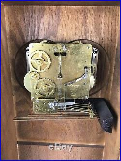Howard Miller 612-533 Regulator Clock WithKey Westminster Chime #1635