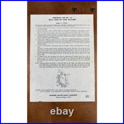 Howard Miller 612-581 Triple Chime Wall Clock German Movement 32 Regulator Key