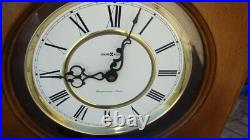 Howard Miller 612-700 Westminster Chime Wall Clock Quartz Tested EC 25X13 ½ X5