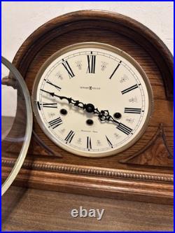 Howard Miller 613-102 Oak Mantel Clock Mechanical Westminster Chime