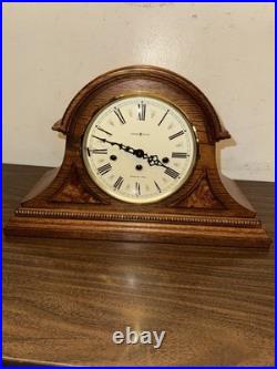 Howard Miller 613-102 Oak Mantel Clock Mechanical Westminster Chime