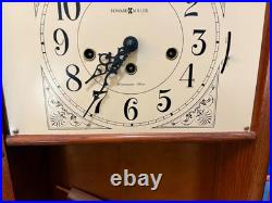 Howard Miller 613-108 Oak Wind Up Wall Clock Westminster Chime NO KEY