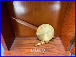 Howard Miller 613-108 Oak Wind Up Wall Clock Westminster Chime NO KEY