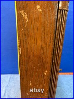 Howard Miller 613-108 Oak Wind Up Wall Clock Westminster Chime NO KEY