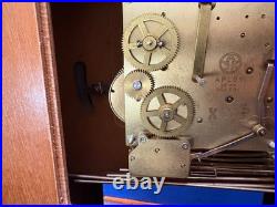 Howard Miller 613-108 Oak Wind Up Wall Clock Westminster Chime NO KEY