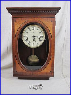 Howard Miller #613-153 Key Wound Pendulum Westminster Chime Wood Wall Clock yqz