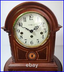 Howard Miller 613-180 Barrister Mantel Clock Key Westminster Chimes Video