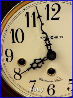 Howard Miller 613-180 Barrister Mantel Clock No Key Home Decor Table Top Clock