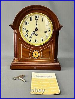 Howard Miller(613-180) Barrister Mantel Clock Westminster Chime, 340-020 + Key