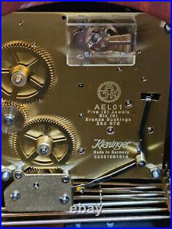 Howard Miller(613-180) Barrister Mantel Clock with Kieninger AEL01 Mvmt 5 Jewel
