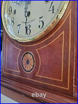 Howard Miller 613-180 Barrister Mantel Clock with Westminster Chimes, Tested No Key
