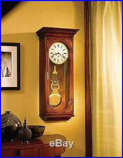 Howard Miller 613-637 (613637) Lewis Wall Clock Windsor Cherry
