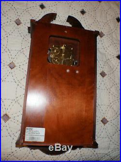 Howard Miller 613-653 Wall Clock Cherry 8 Day Key Wound Hermle Westminster Chime