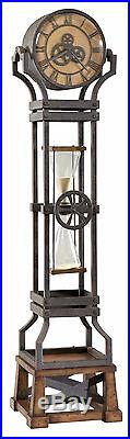 Howard Miller 615-074 (615074) Hourglass Floor Clock Aged Iron